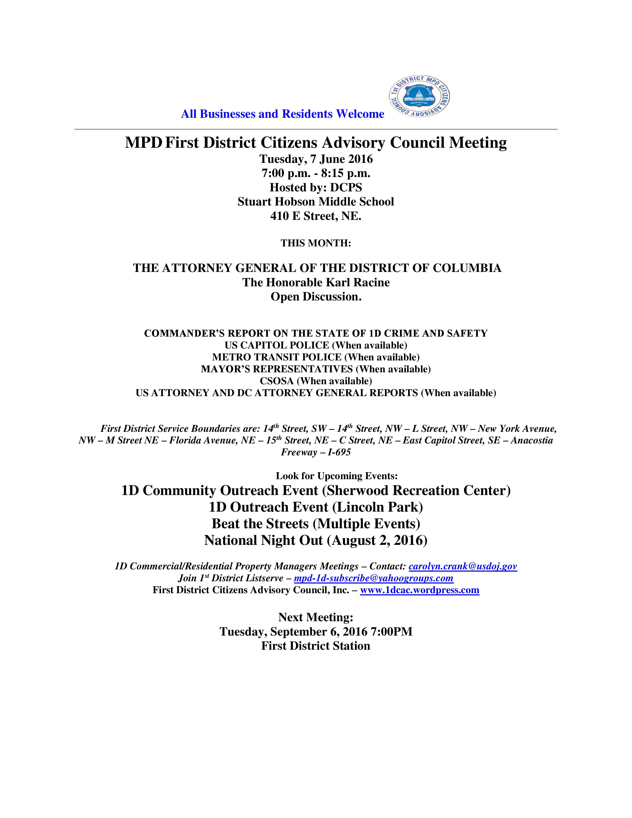 June CAC Meeting Flyer 060716