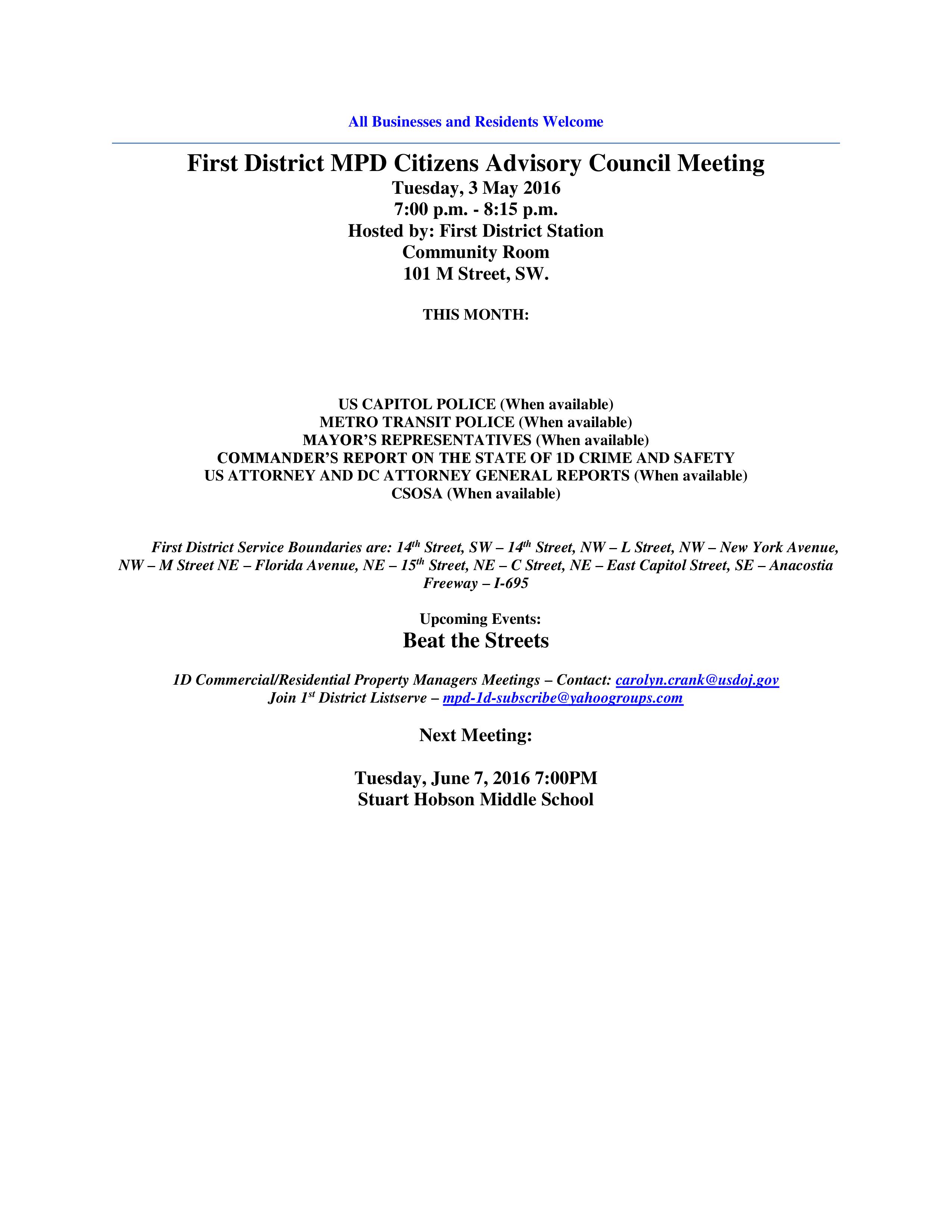 May CAC Meeting Flyer 050316