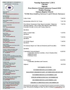 September Agenda 090313