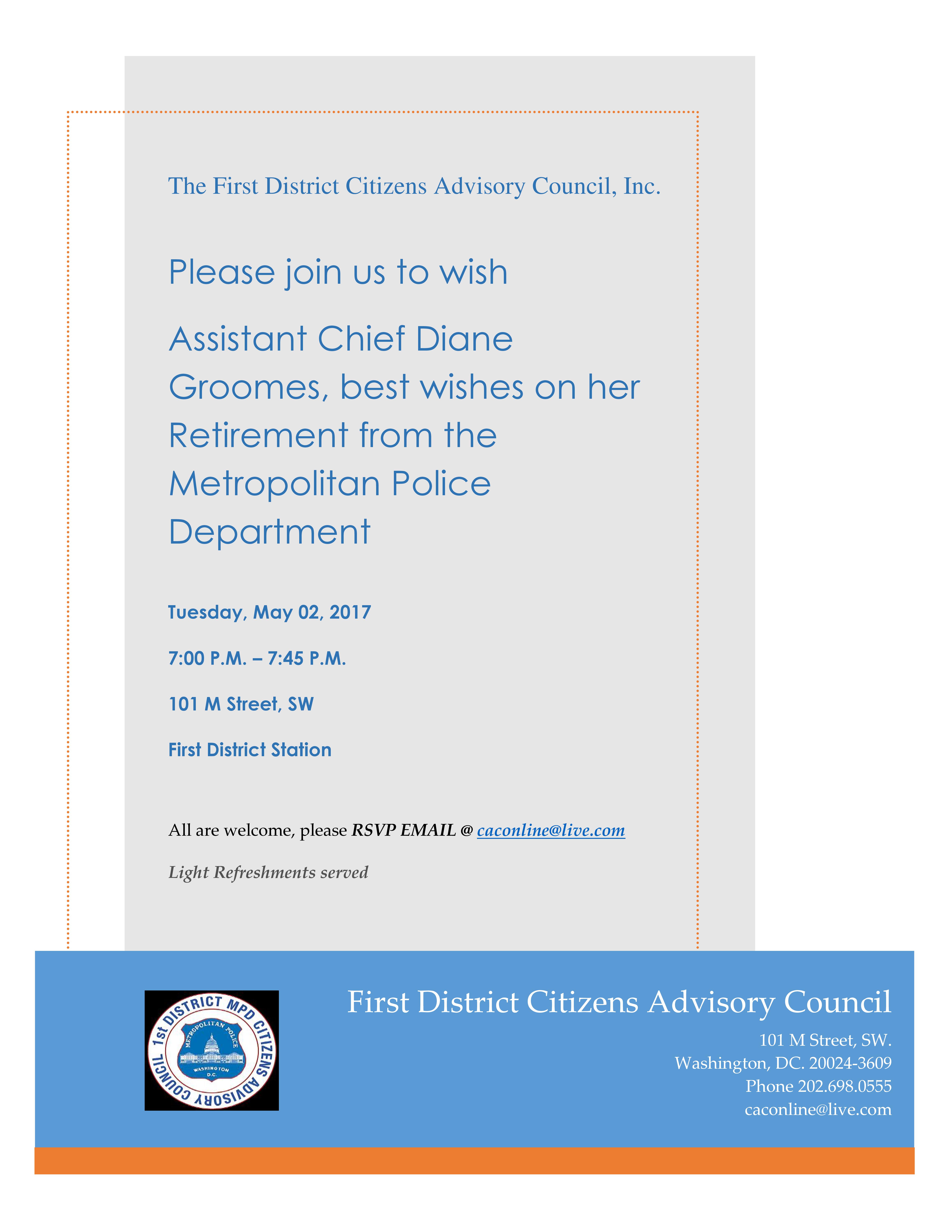 The First District Citizens Advisory Council Invitation Groomes 050217 INVITE