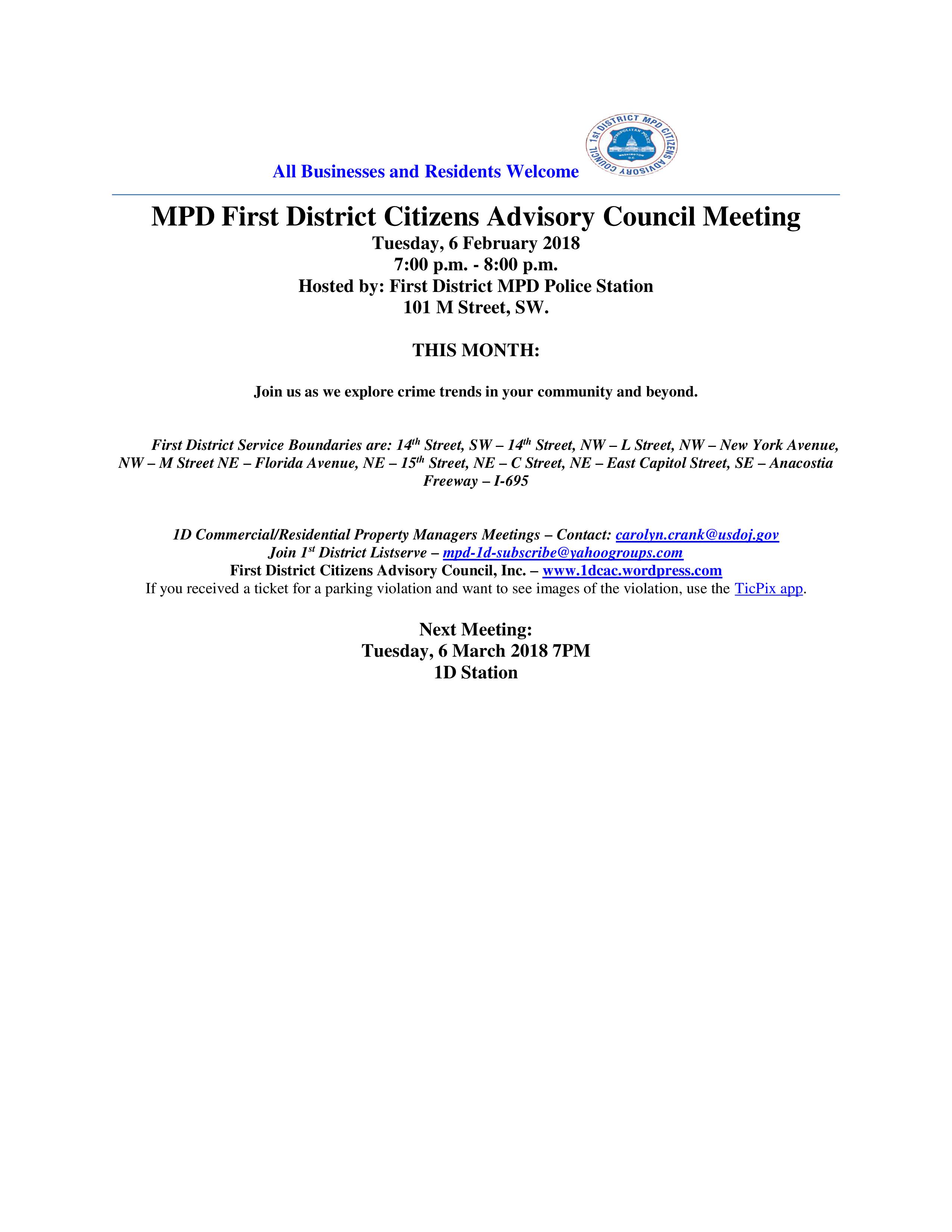 CAC Meeting Flyer 020618